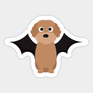 Labradoodle Halloween Fancy Dress Costume Sticker